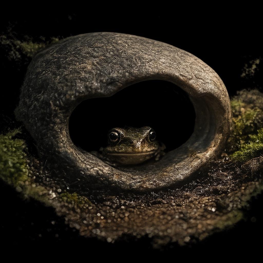 Hide Cave For Mini Frogs – natural stone terrarium accessory – product detail