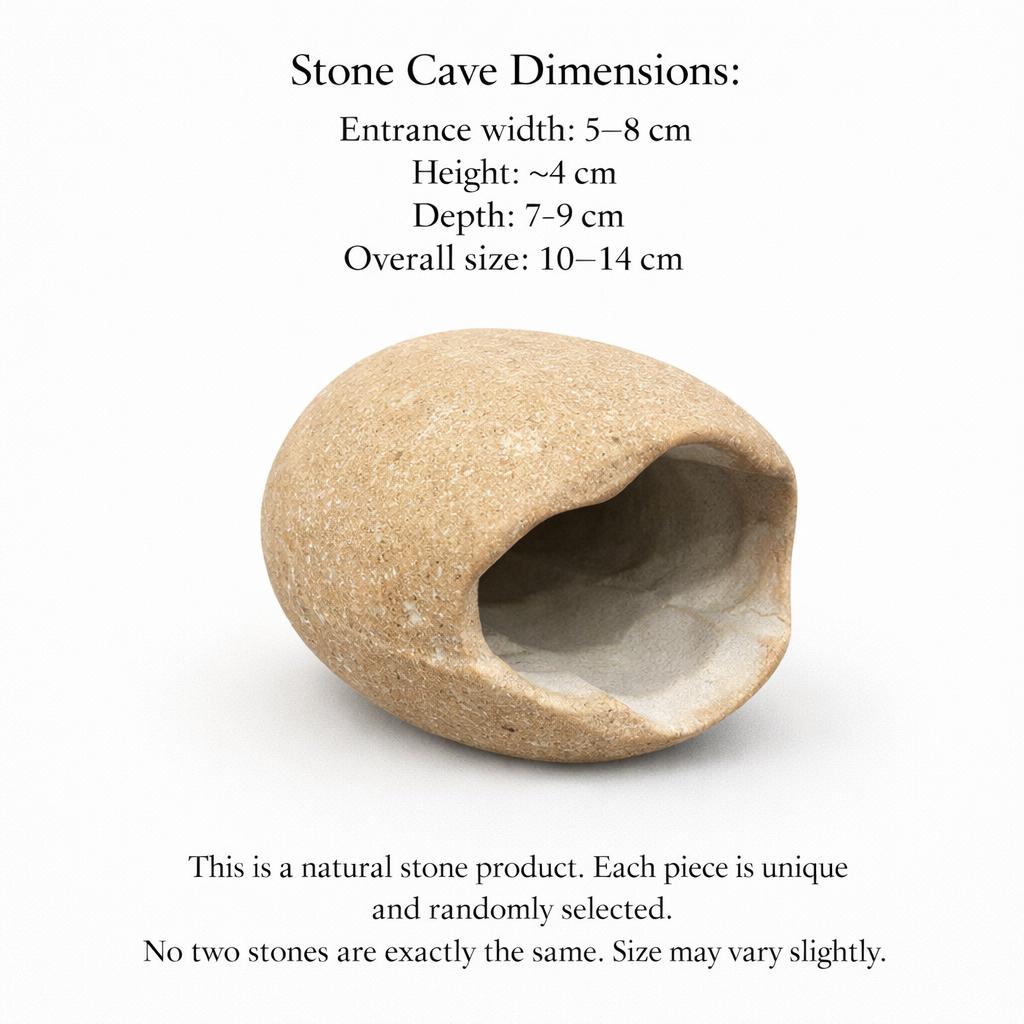 Hide Cave For Mini Frogs – natural stone terrarium accessory – alternate product view