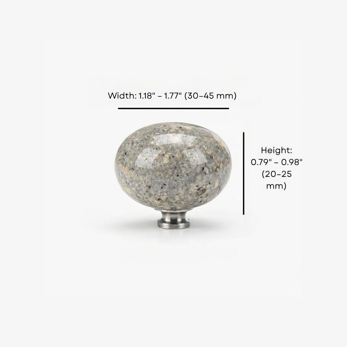 Cabinet Knobs - Natural Stone Cabinet Knob – natural stone wall hook or rack – alternate view