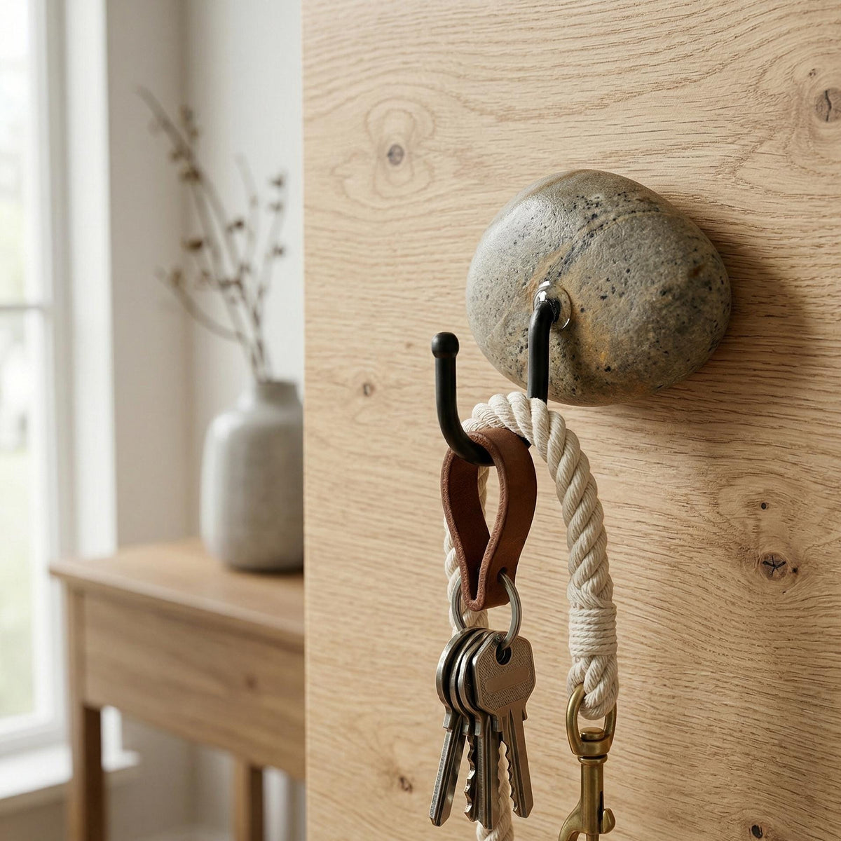 Wall Hooks - No Drill Natural Stone Wall Hooks – natural stone wall hook or rack – product detail