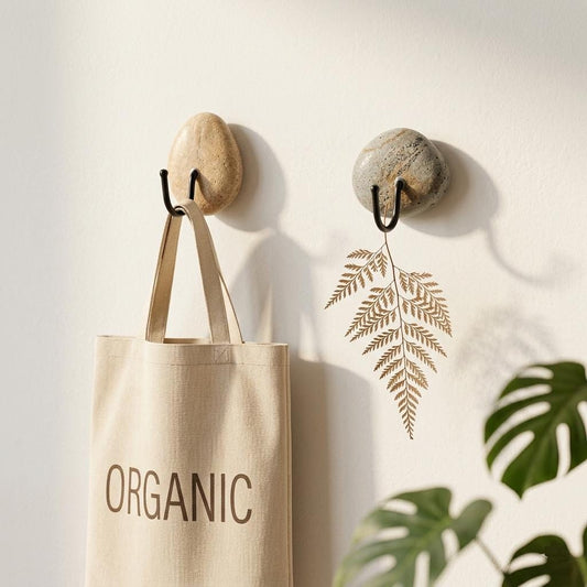 Wall Hooks - No Drill Natural Stone Wall Hooks – natural stone wall hook or rack – primary product view