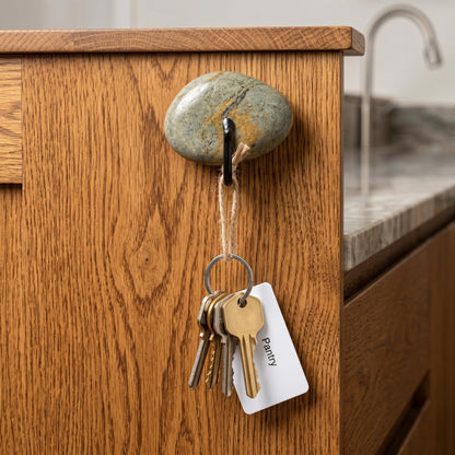 Natural Stone Key Holder For Wall – natural stone wall hook or rack – product detail