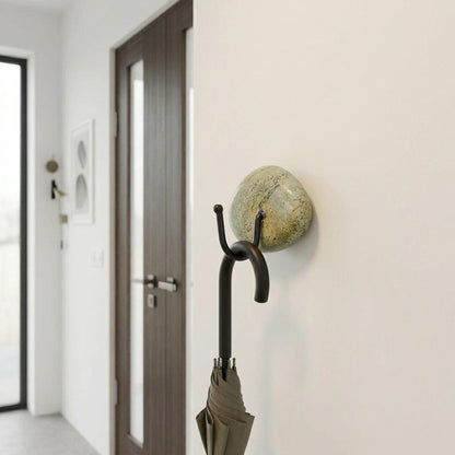 Natural Stone Key Hooks For Wall – natural stone wall hook or rack – alternate view