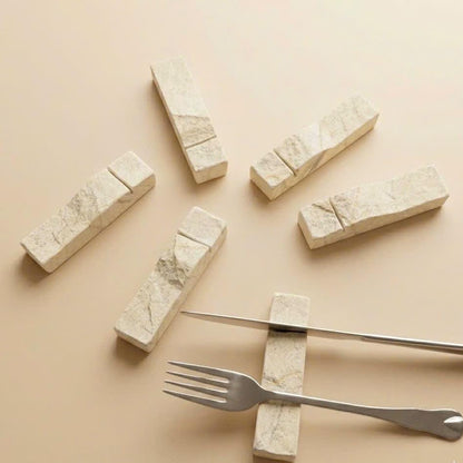 Cutlery Rest Blocks – natural stone kitchen and dining accessory – alternate angle