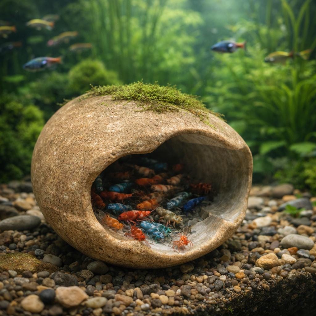 Natural Stone Aquarium Cave - Fish Hide – natural stone aquarium accessory – product detail