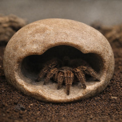 Tarantula Hide Natural Stone Cave Small Spider Hide Terrarium – natural stone terrarium accessory – alternate view