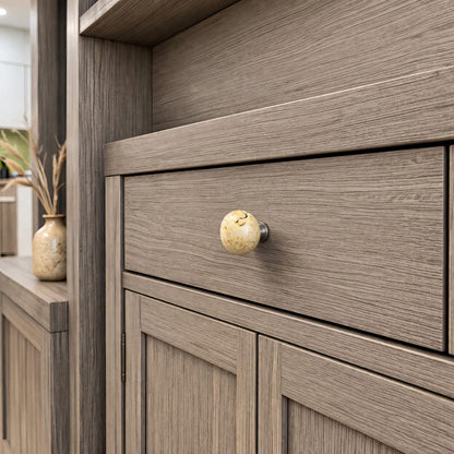 Cabinet Knobs - Natural Stone Cabinet Knob – natural stone wall hook or rack – alternate angle