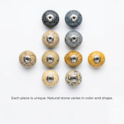 Cabinet Knobs - Natural Stone Cabinet Knob – natural stone wall hook or rack – product detail