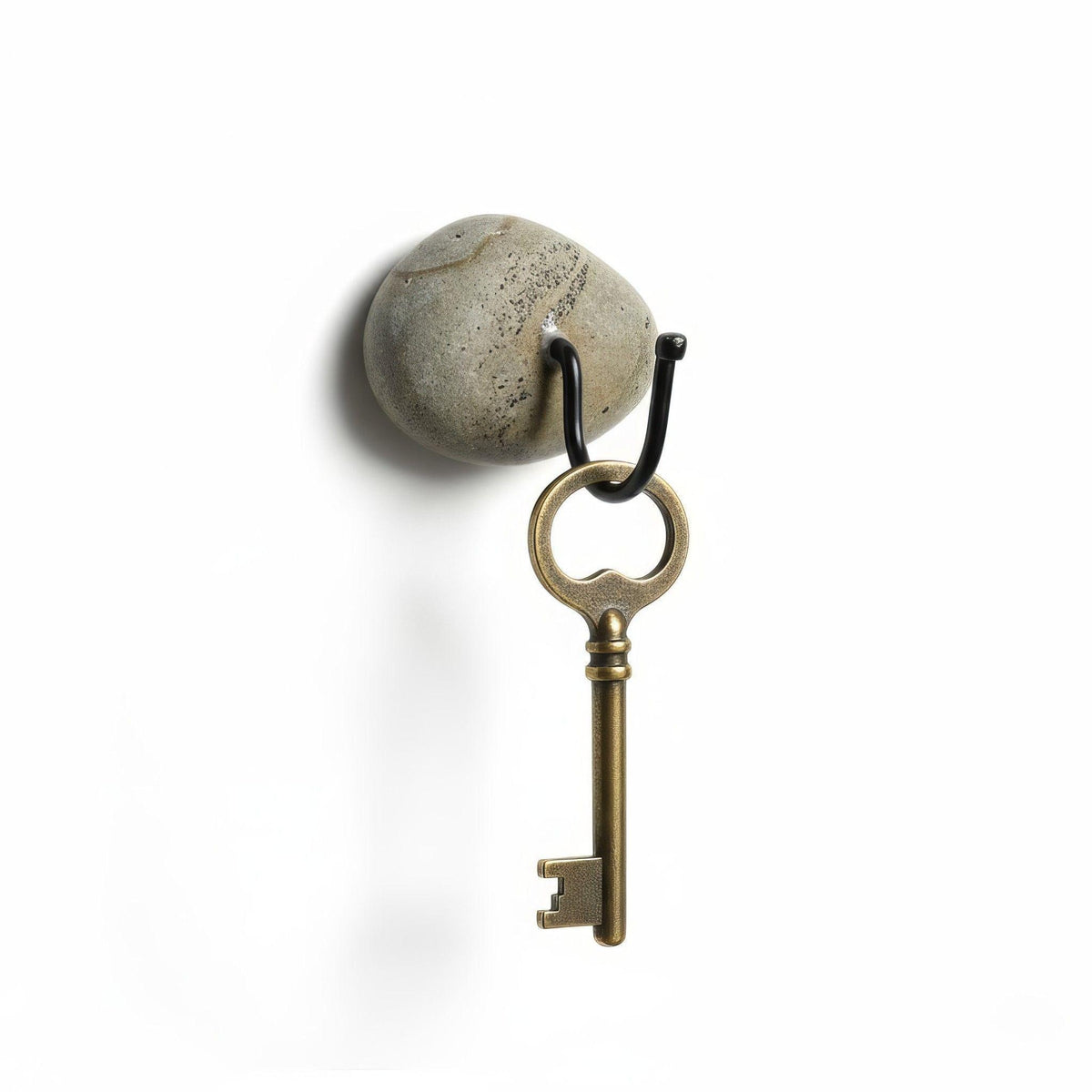 No-Drill Natural Stone Wall Hooks – natural stone wall hook or rack – product detail