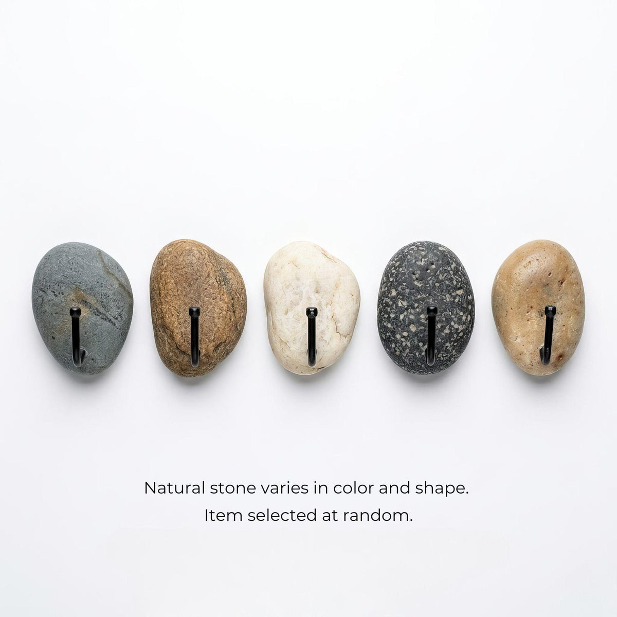 Natural Stone Key Rack For Wall – natural stone wall hook or rack – detail view