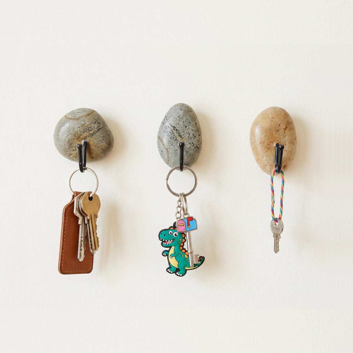Natural Stone Key Rack For Wall – natural stone wall hook or rack – primary product view