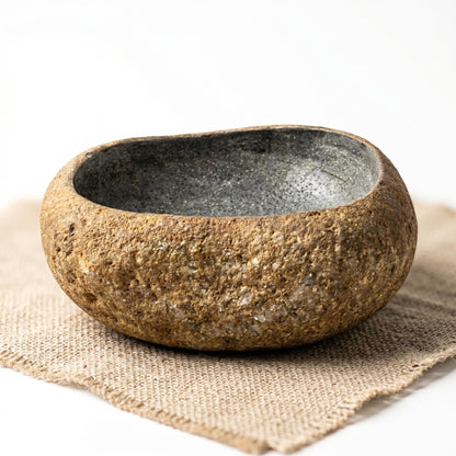 Natural Stone Offering Bowl For Meditation Altar – natural stone mindful home accent – product detail