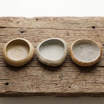 Natural Stone Offering Bowl For Meditation Altar – natural stone mindful home accent – alternate view