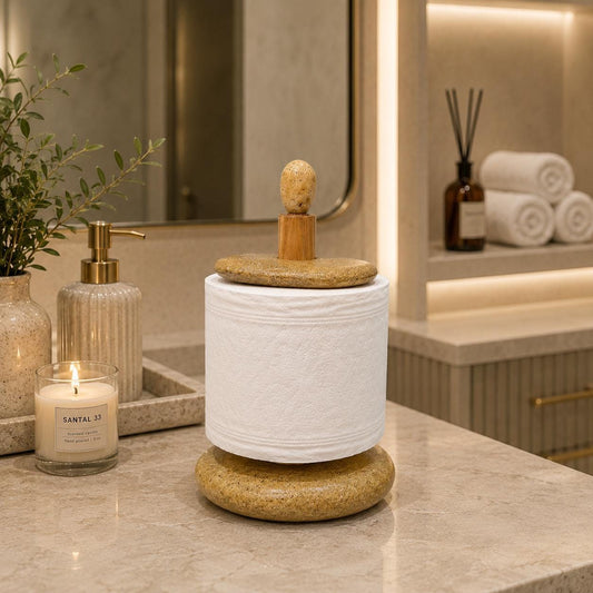 Natural Stone Bathroom Decor - Spa & Japandi – natural stone bathroom accessory – primary product view