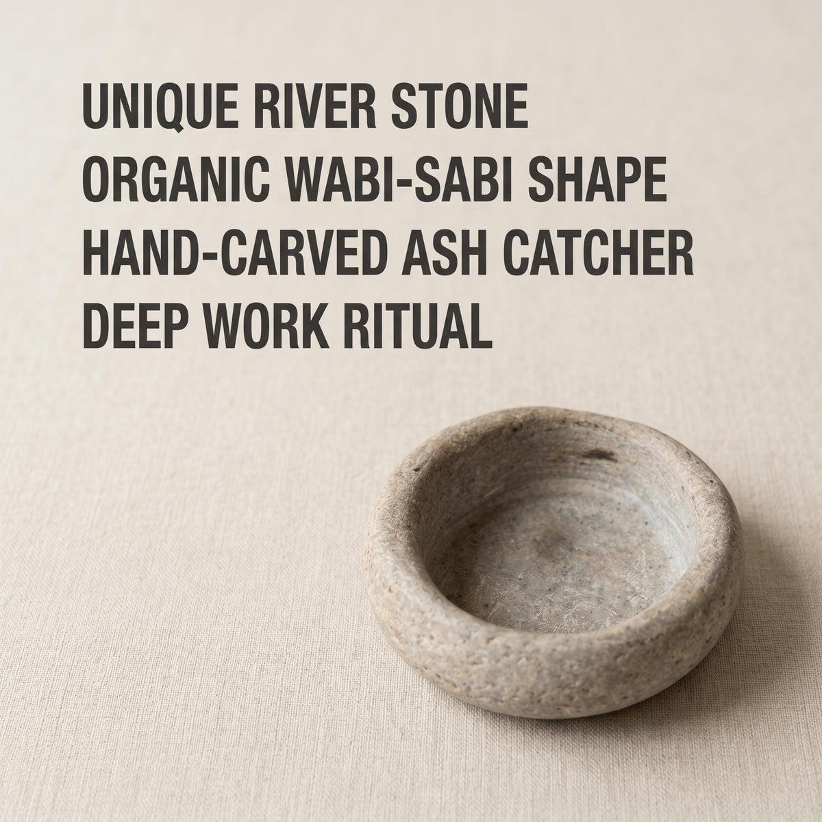 Stone Incense Dish – natural stone mindful home accent – product detail