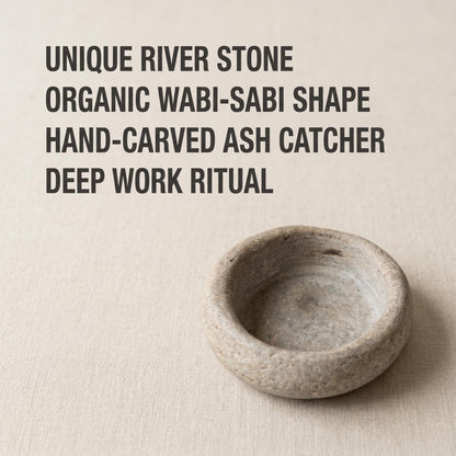 Stone Incense Dish – natural stone mindful home accent – product detail