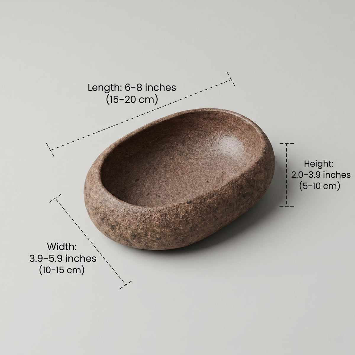 Cat Food Bowl - Heavy Natural Stone No Spill Cat Bowl For Dry – natural stone bird and wildlife accessory – product detail