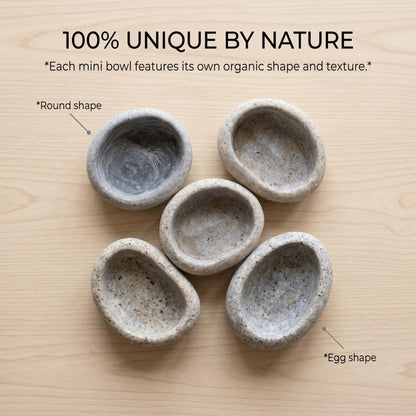 Dog Treat Bowl - Natural Stone Puppy Snack Bowl For Training – natural stone bird and wildlife accessory – product detail