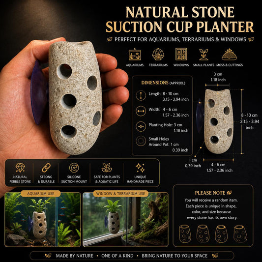 Hanging Planter – natural stone planter or floral display – alternate product view
