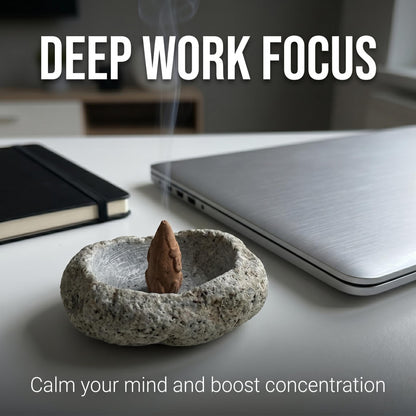 Stone Incense Dish – natural stone mindful home accent – product detail