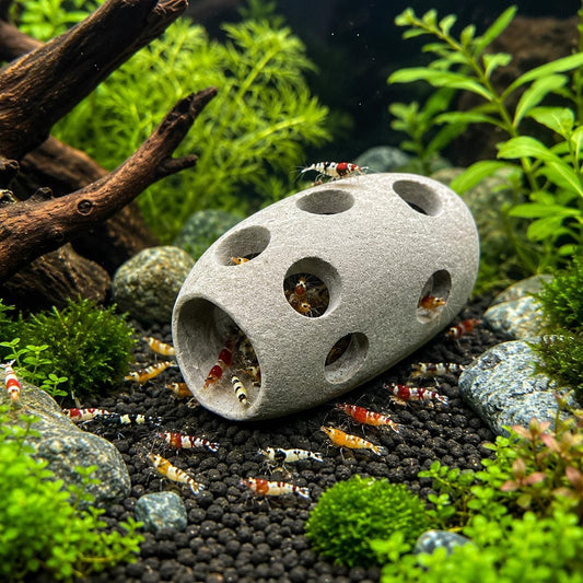 Shrimp Hide Cave Natural Stone – natural stone aquarium accessory – primary product view