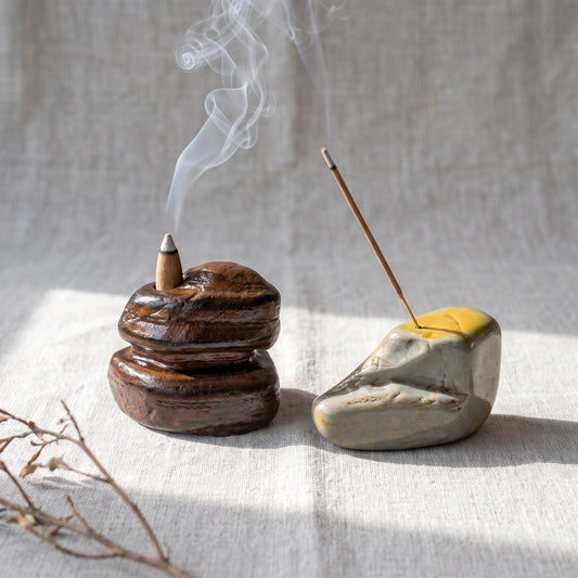 Stone Incense Holder – natural stone mindful home accent – primary product view