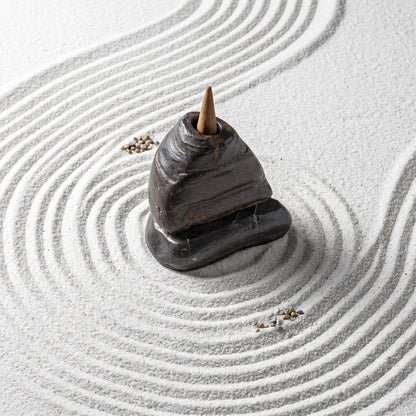 Stone Incense Holder – natural stone mindful home accent – product detail