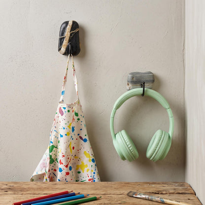 Nursery & Kids Room Wall Hooks – natural stone wall hook or rack – product detail