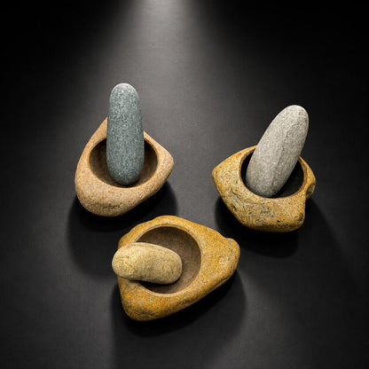 Natural Stone Mortar And Pestle – natural stone kitchen and dining accessory – primary product view
