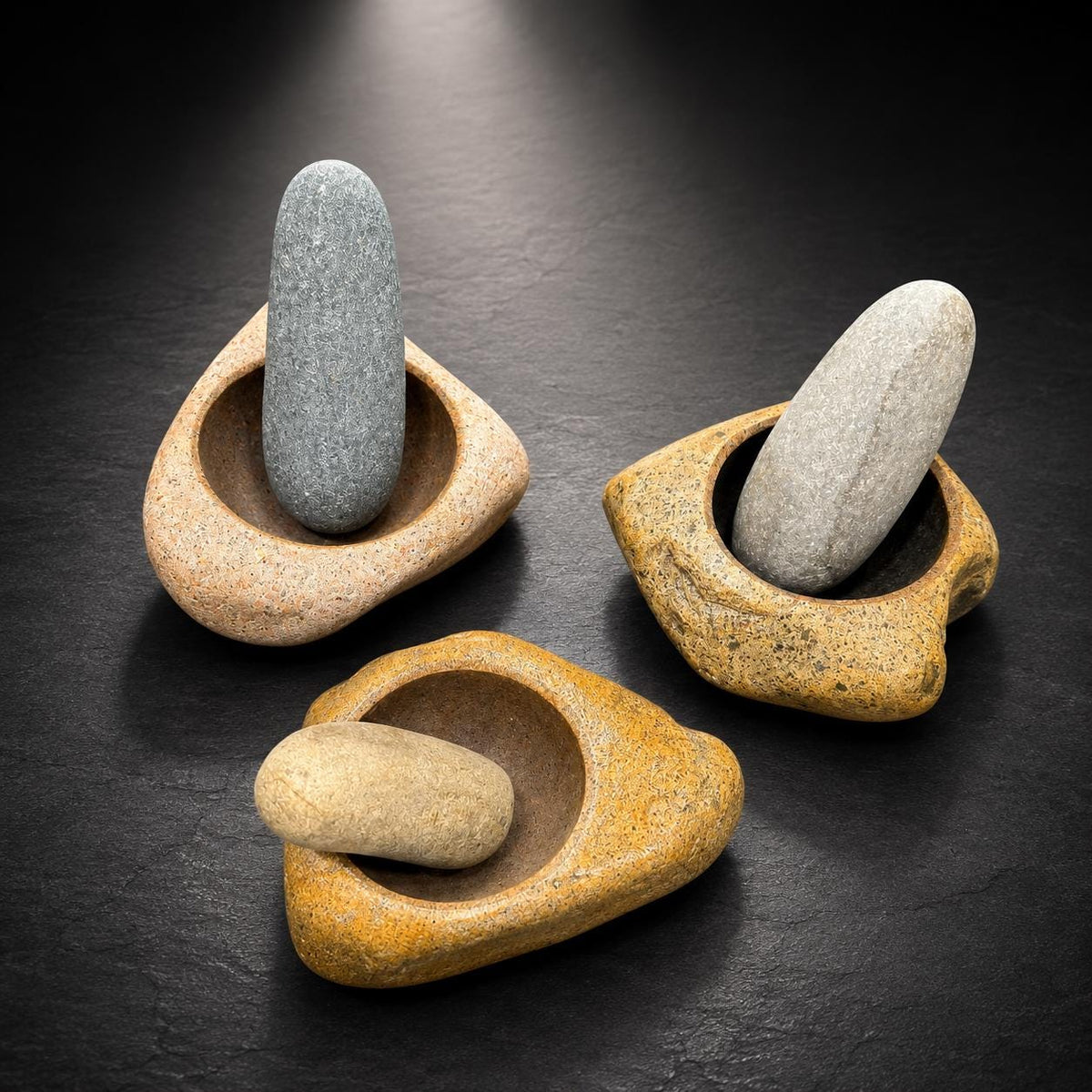 Natural Stone Mortar And Pestle – natural stone kitchen and dining accessory – product detail