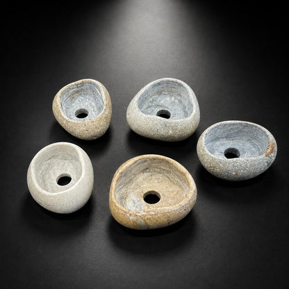 Natural Stone Aquarium Plant Holder – natural stone aquarium accessory – detail view