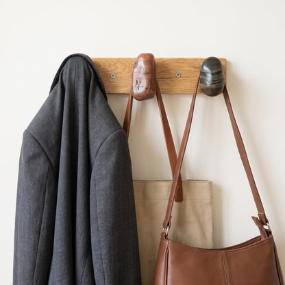 Wall Coat Rack & Heavy Duty Coat Hooks: Natural Stone Entryway – natural stone wall hook or rack – alternate view