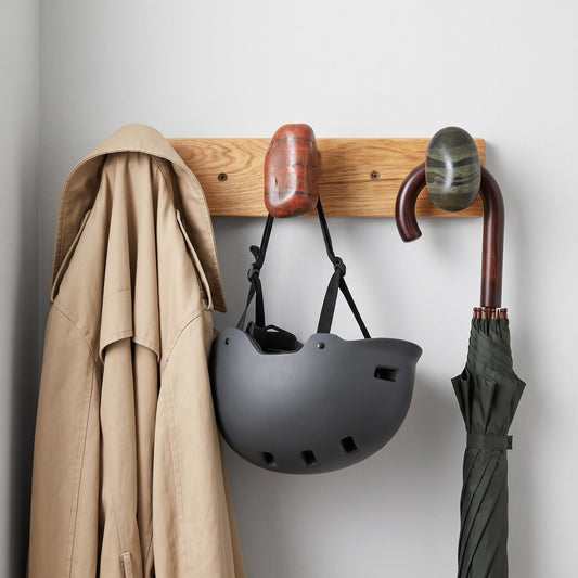 Wall Coat Rack & Heavy Duty Coat Hooks: Natural Stone Entryway – natural stone wall hook or rack – alternate product view