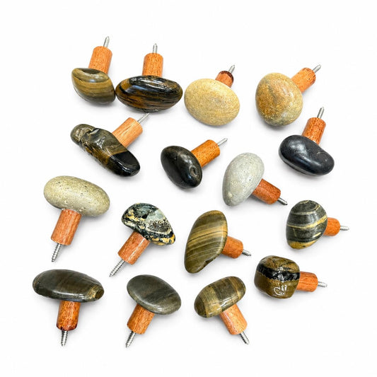 Natural Stone Wall Hook - Handmade – natural stone wall hook or rack – primary product view