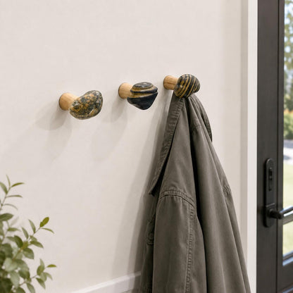 Natural Stone Wall Hook - Handmade – natural stone wall hook or rack – product detail