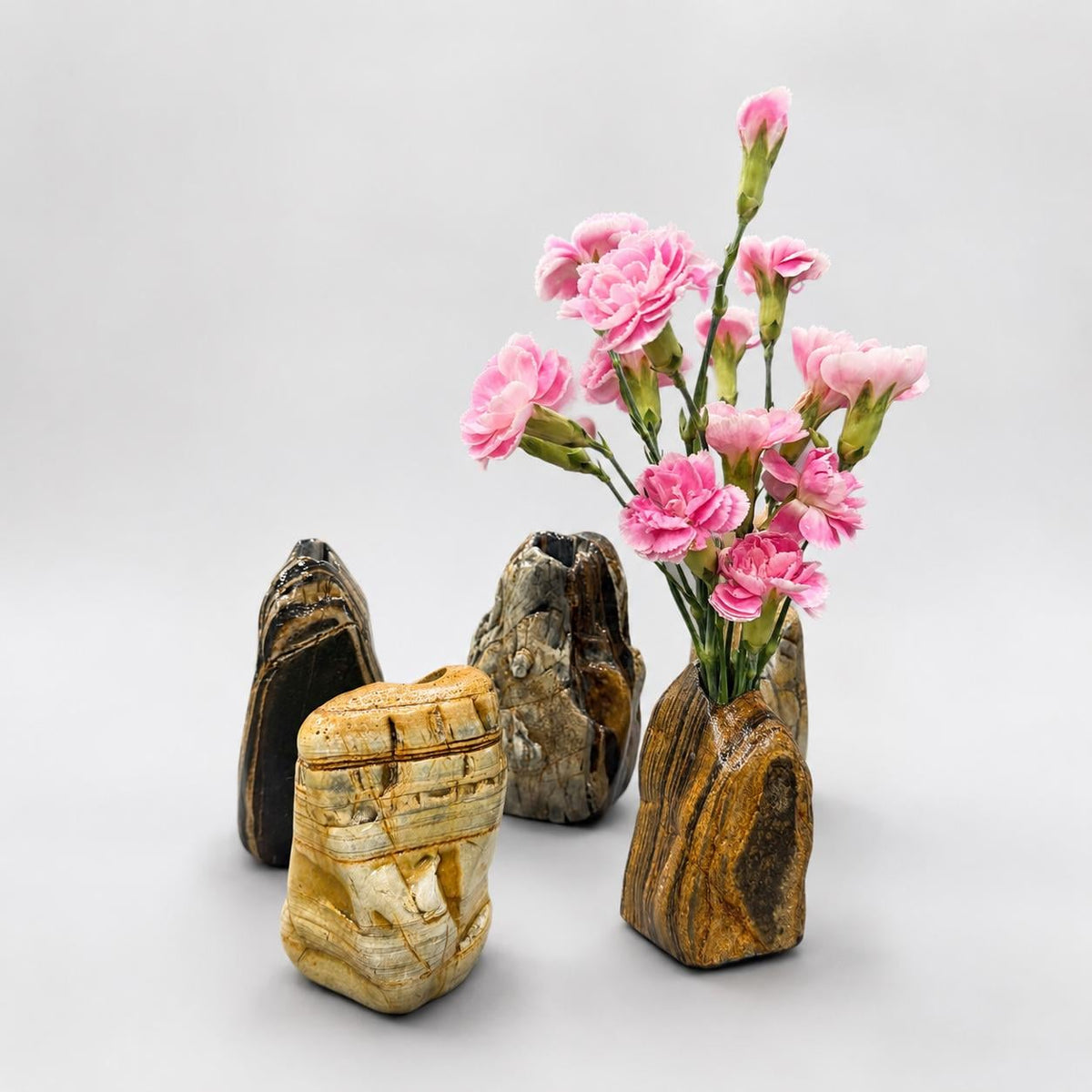 Flower Vase - Mini Flower Vase – natural stone planter or floral display – product detail