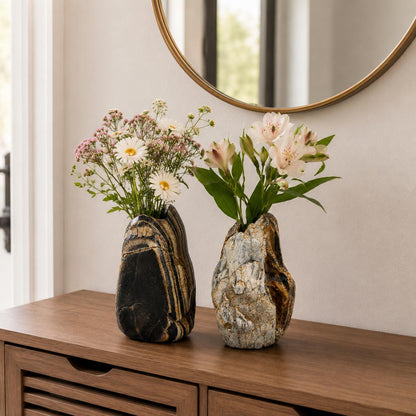 Flower Vase - Mini Flower Vase – natural stone planter or floral display – primary product view