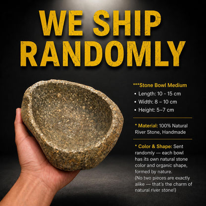 Handmade Stone Fruit Bowl – natural stone kitchen and dining accessory – detail view
