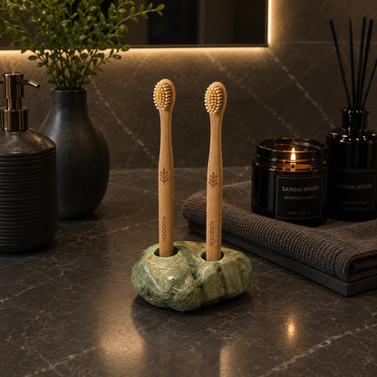Natural Stone Toothbrush Holder – natural stone bathroom accessory – product detail