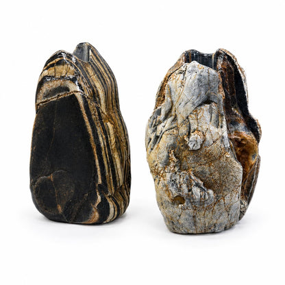 Flower Vase - Mini Flower Vase – natural stone planter or floral display – alternate angle