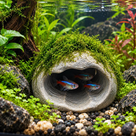 Aquarium Cave - Fish Cave – natural stone aquarium accessory – primary product view
