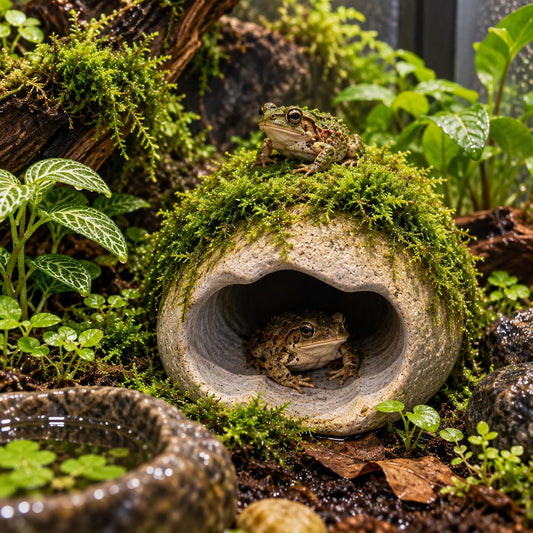 Toad Hide - Toad Hideout – natural stone terrarium accessory – primary product view