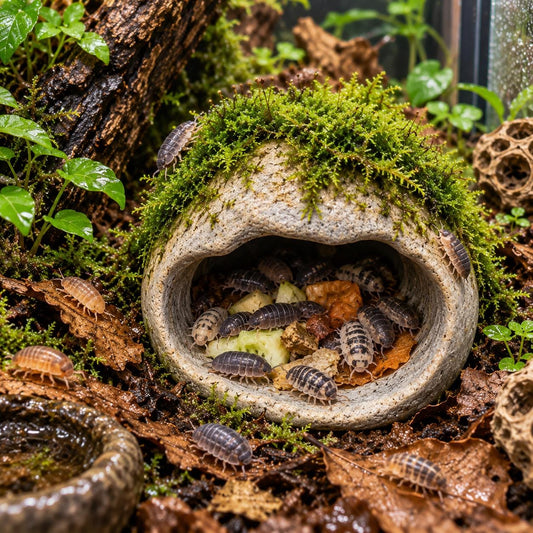 Isopod Hide - Isopod Cave – natural stone terrarium accessory – primary product view